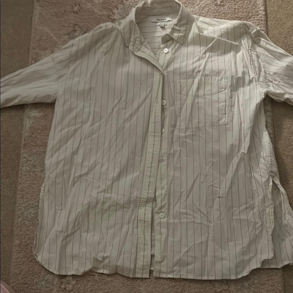 Striped Button-Up Shirt